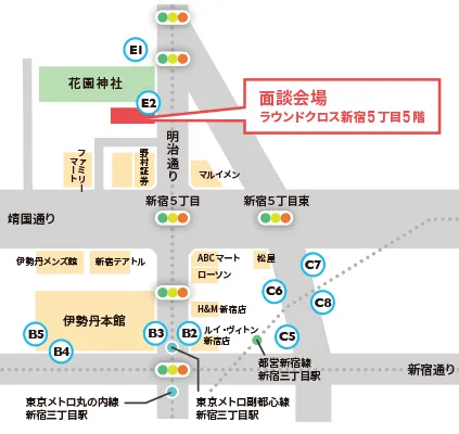 東京会場の地図